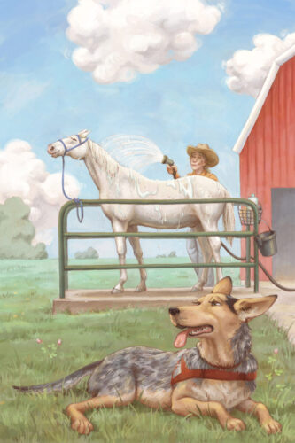 The Blue Dog and the White Horse page 3