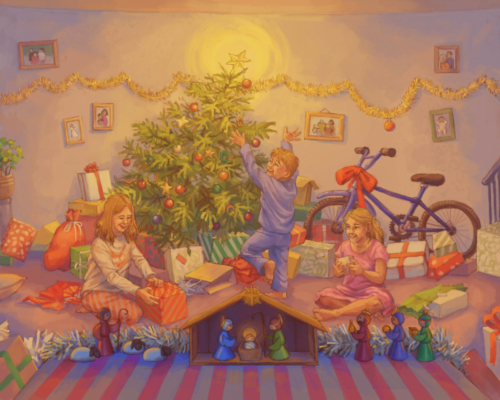 Emily Pritchett - Oh Christmas illustration cover